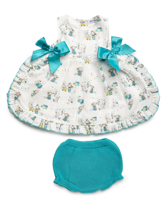 Vestido Con Braguita Punto Elefantes - Colección Terral Juliana