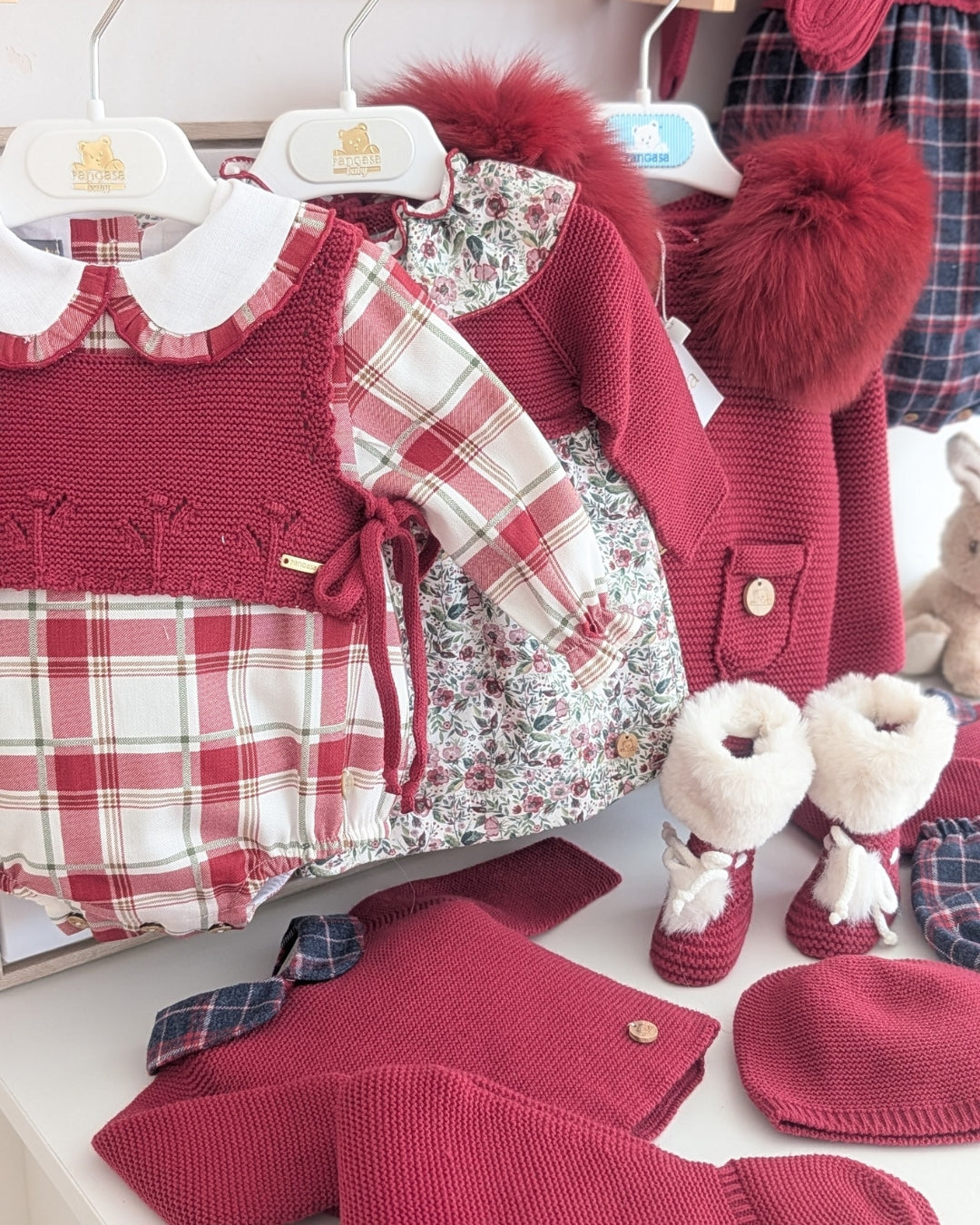 Pelele Tela Cherry Granate - Cherry Collection Pangasa Baby