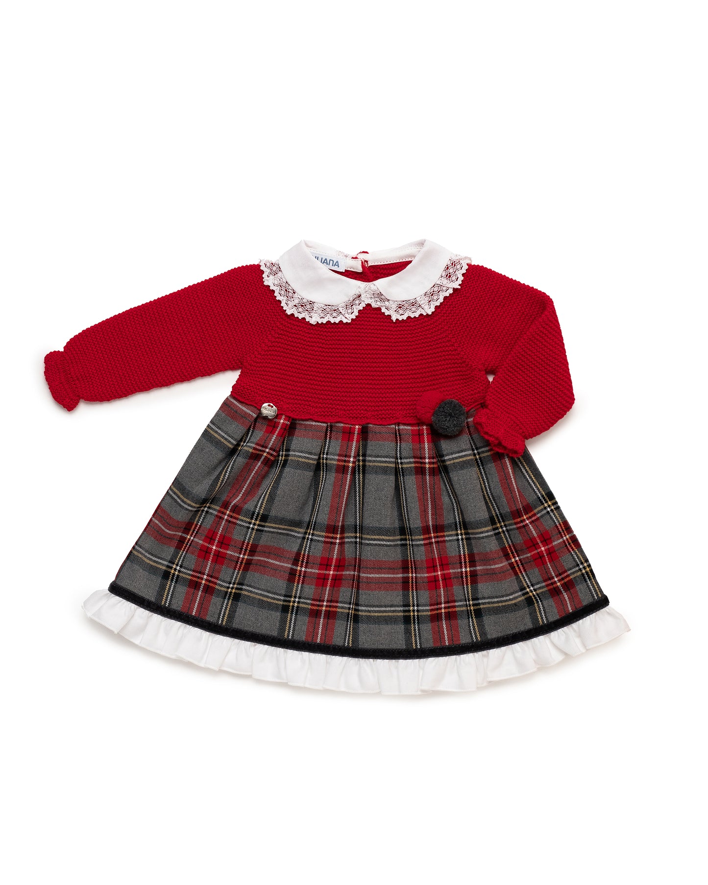 Vestido Cuadros Rojo - Colección Melodia de Juliana