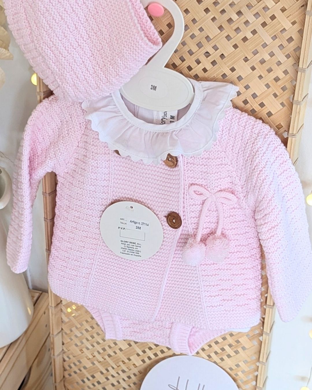 Conjunto Punto 4P Genoveses Rosa Bebé 27114