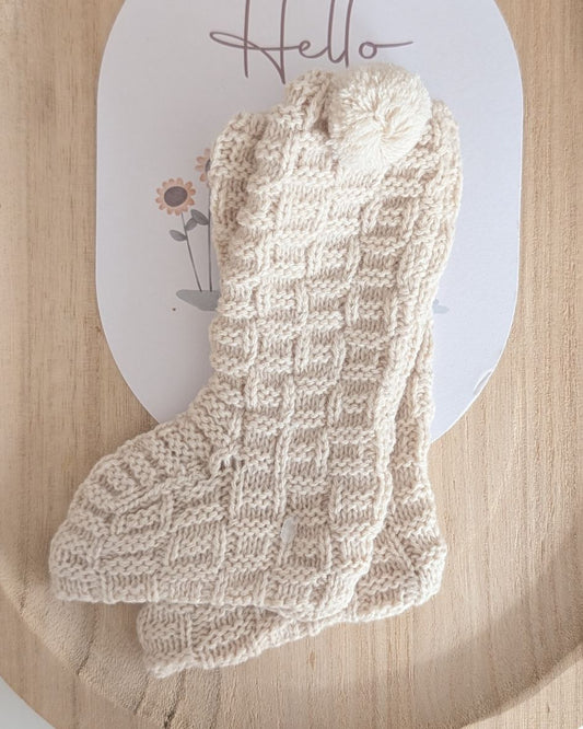 Bota Cuadritos Crema - Juliana