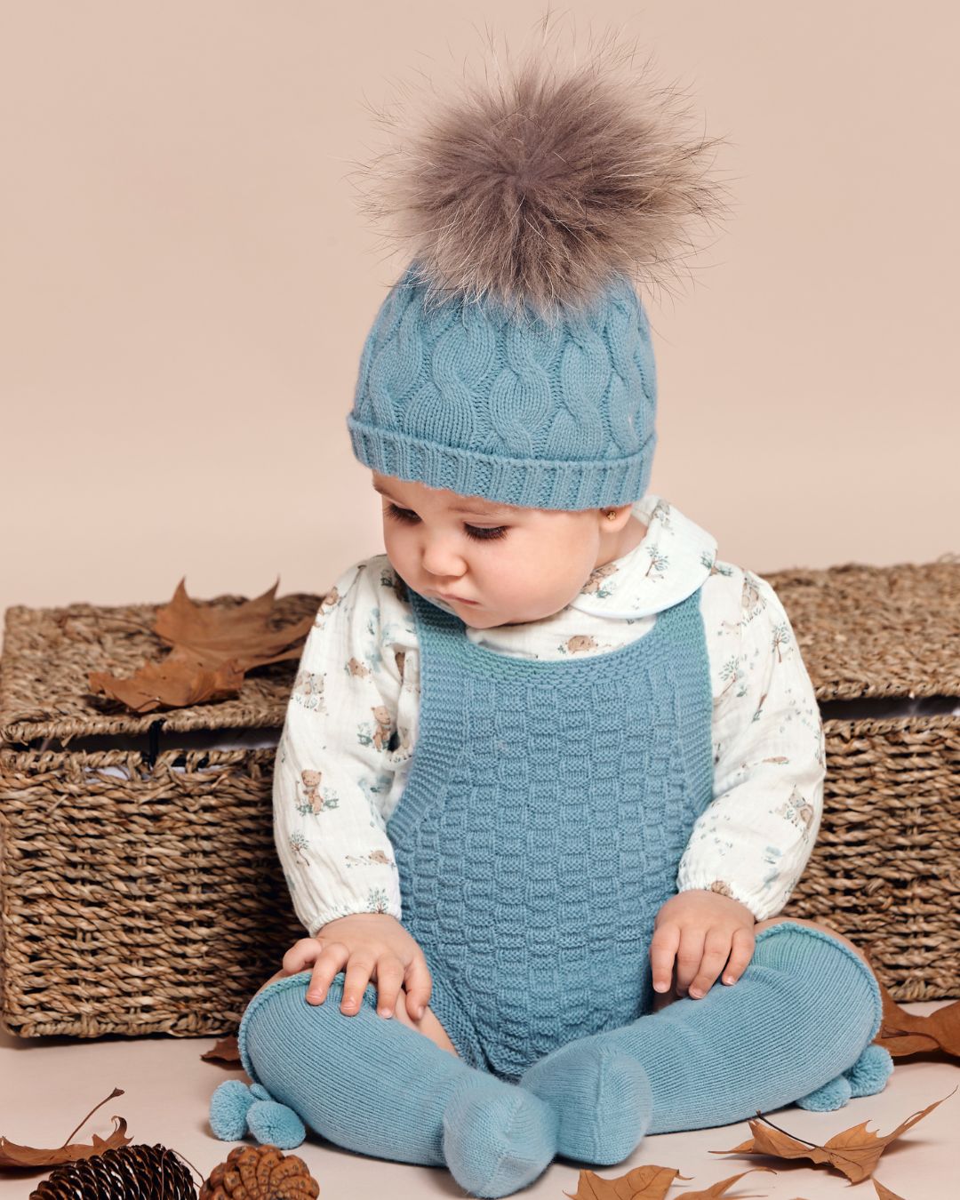 Peto Con Camisa Animalitos Azul Nube - Colección Trazos de Juliana