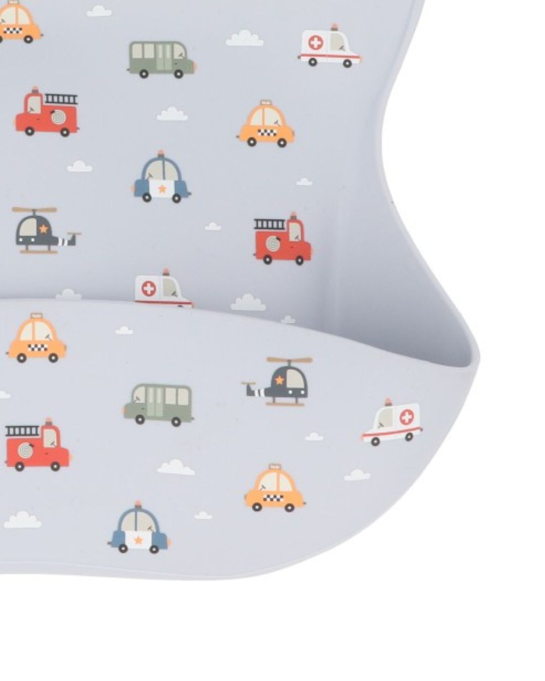 Babero Silicona City Cars 🚗 Coches - Tutete