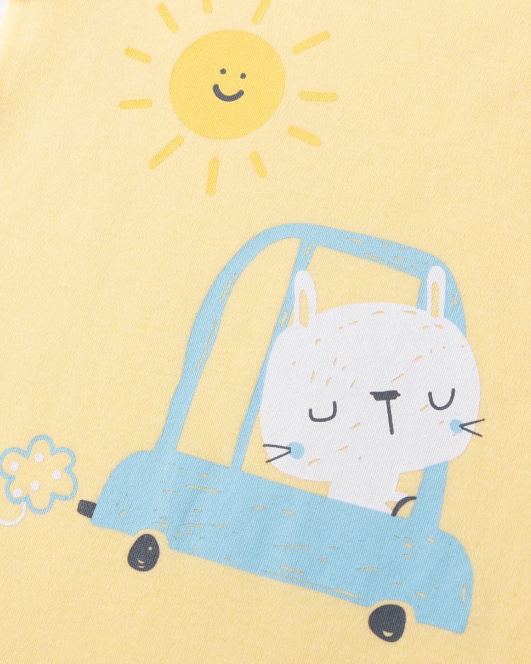 Pijama Manga Sisa Conejito Amarillo