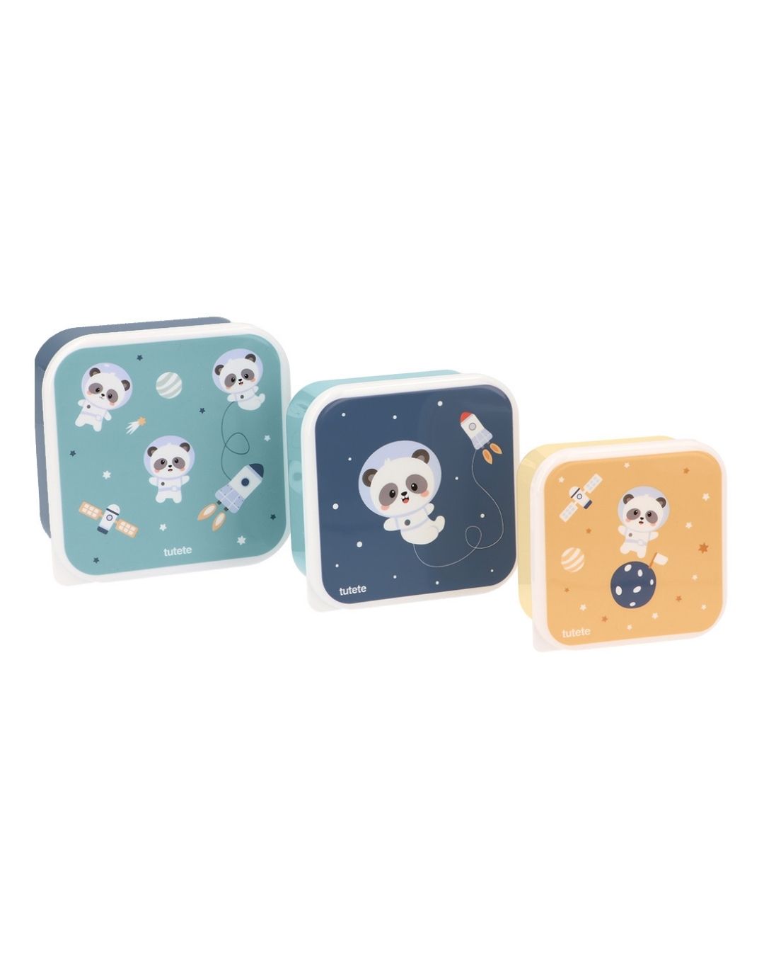 3 Cajas Almuerzo Pandas In Space 🐼🚀- Tutete