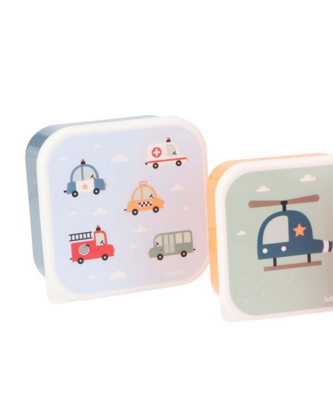 3 Cajas Almuerzo City Cars 🚗 Coches - Tutete