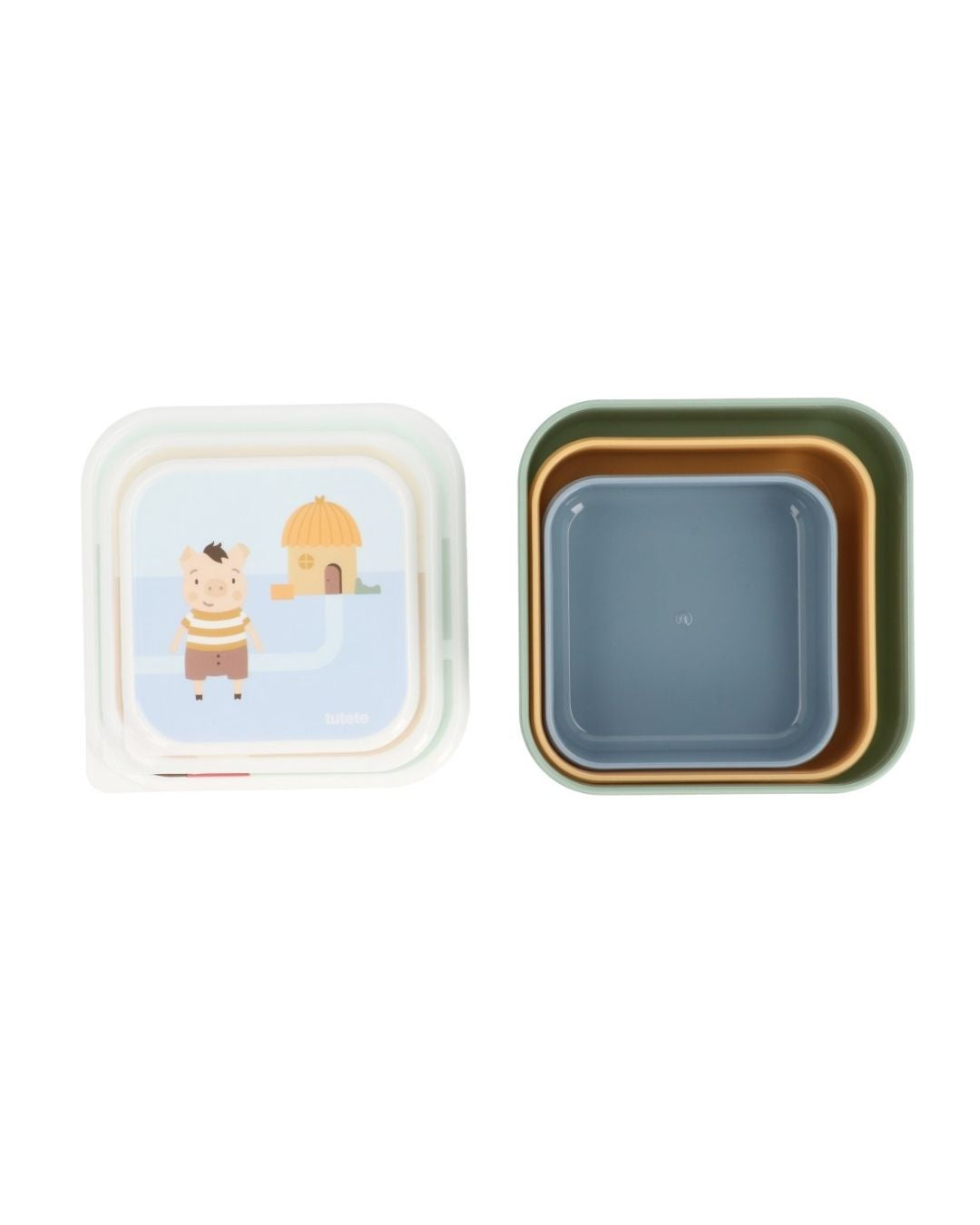 3 Cajas Almuerzo The Three Little Pigs 🐷 Los tres Cerditos - Tutete