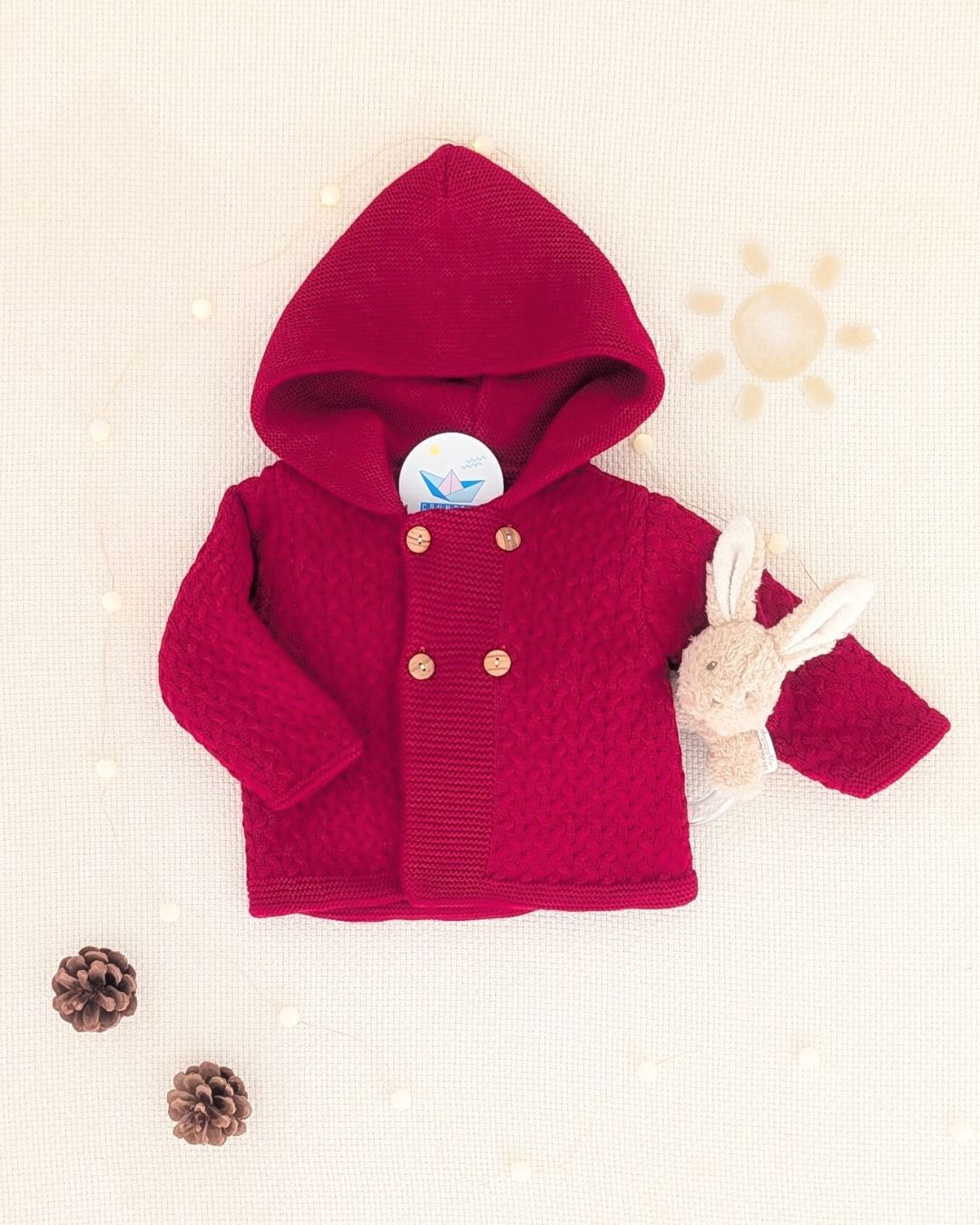 Trenka Bebé Lana Rojo