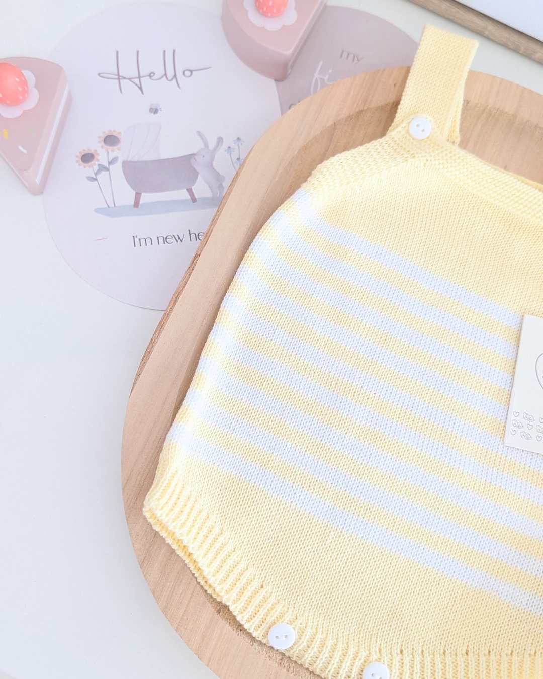 Peto Bebé Rayas Amarillo - Primbaby