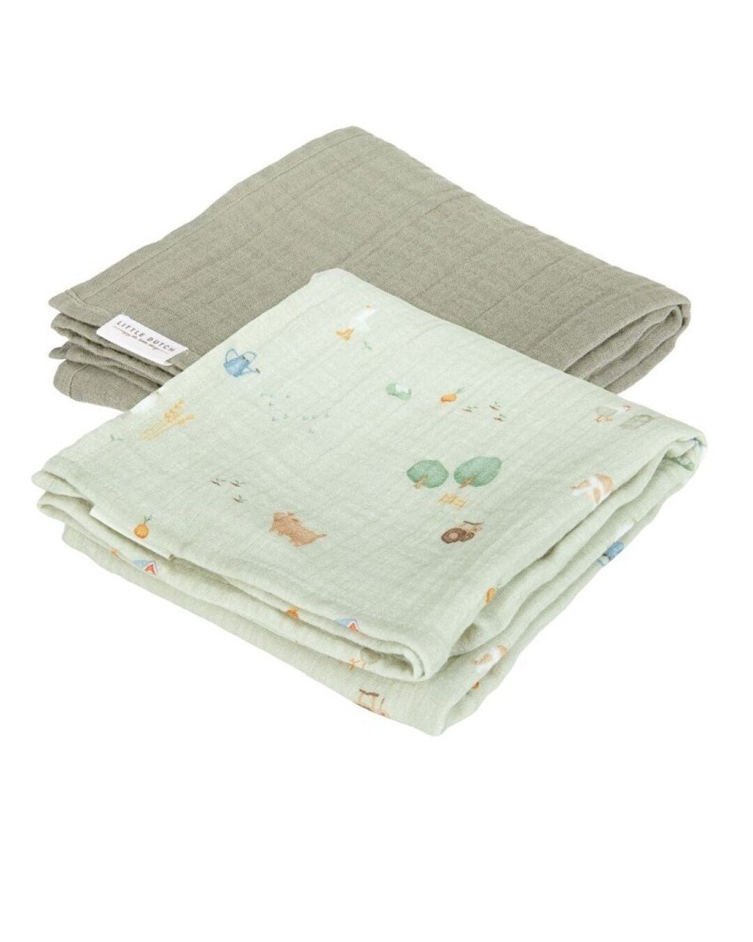 Pack 2 Muselinas 70x70 Pequeña Granja - Little Dutch