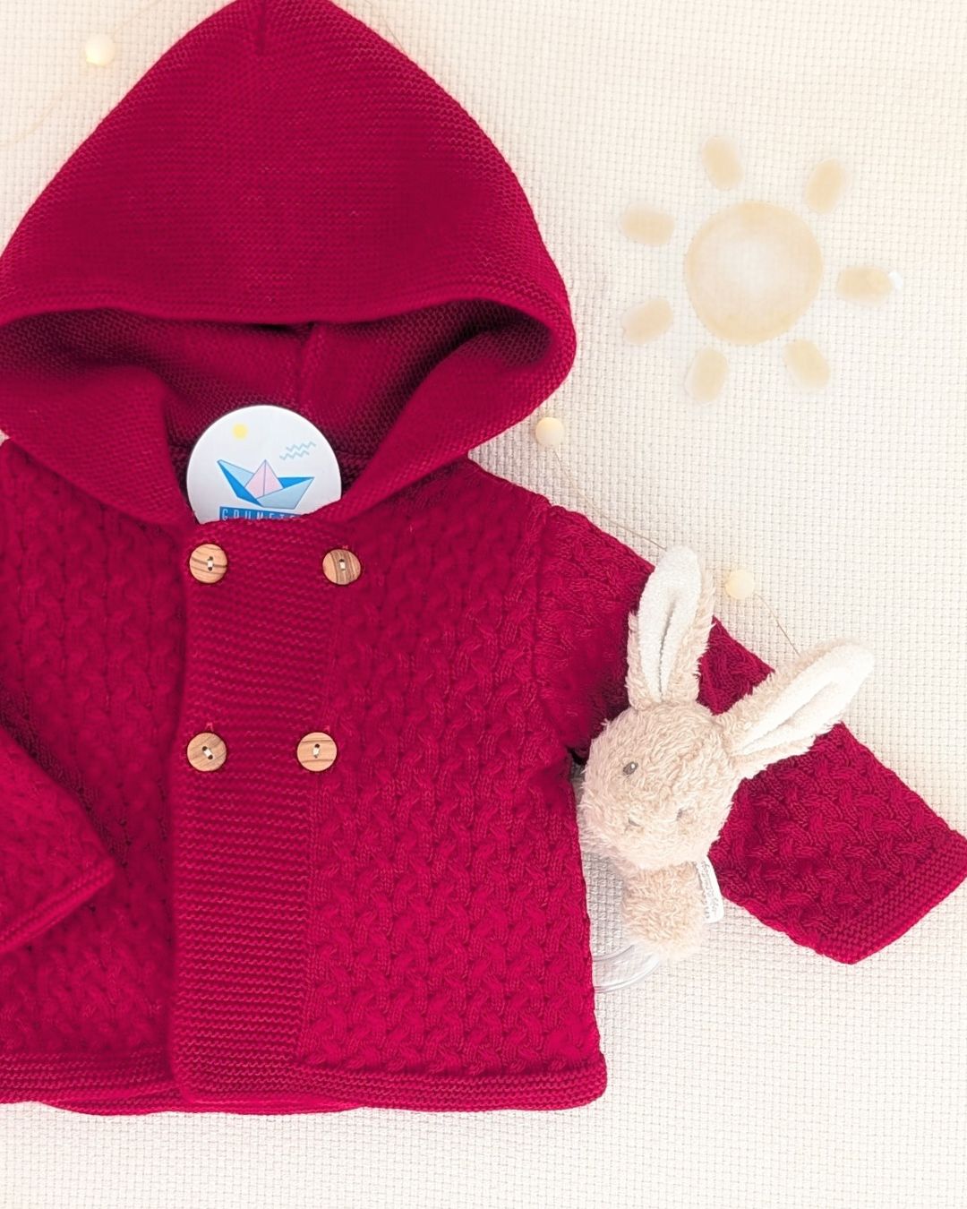 Trenka Bebé Lana Rojo