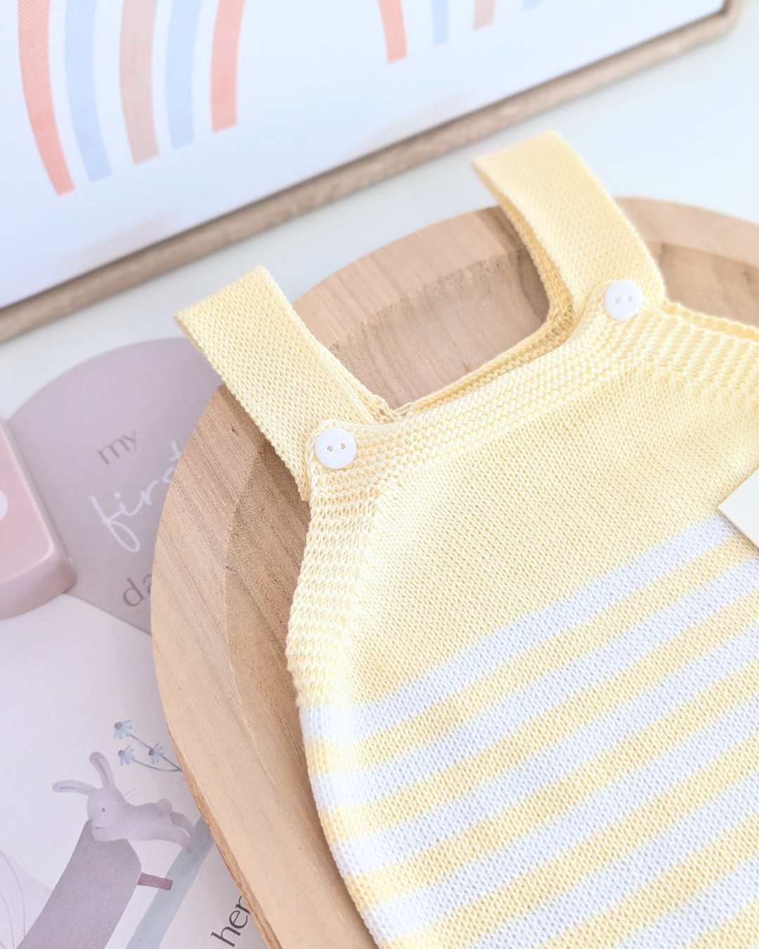 Peto Bebé Rayas Amarillo - Primbaby