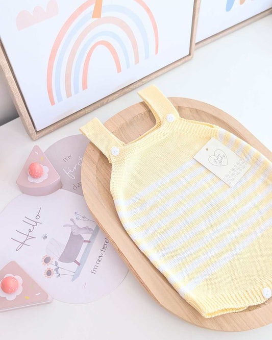 Peto Bebé Rayas Amarillo - Primbaby