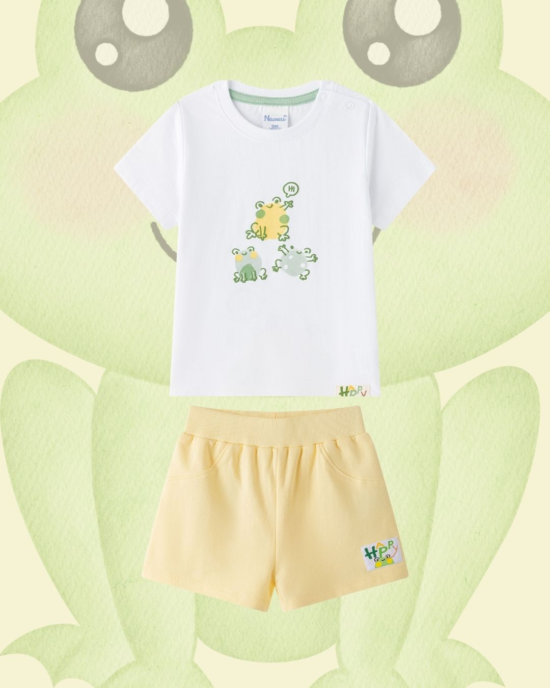 Conjunto Niño Ranas Blanco