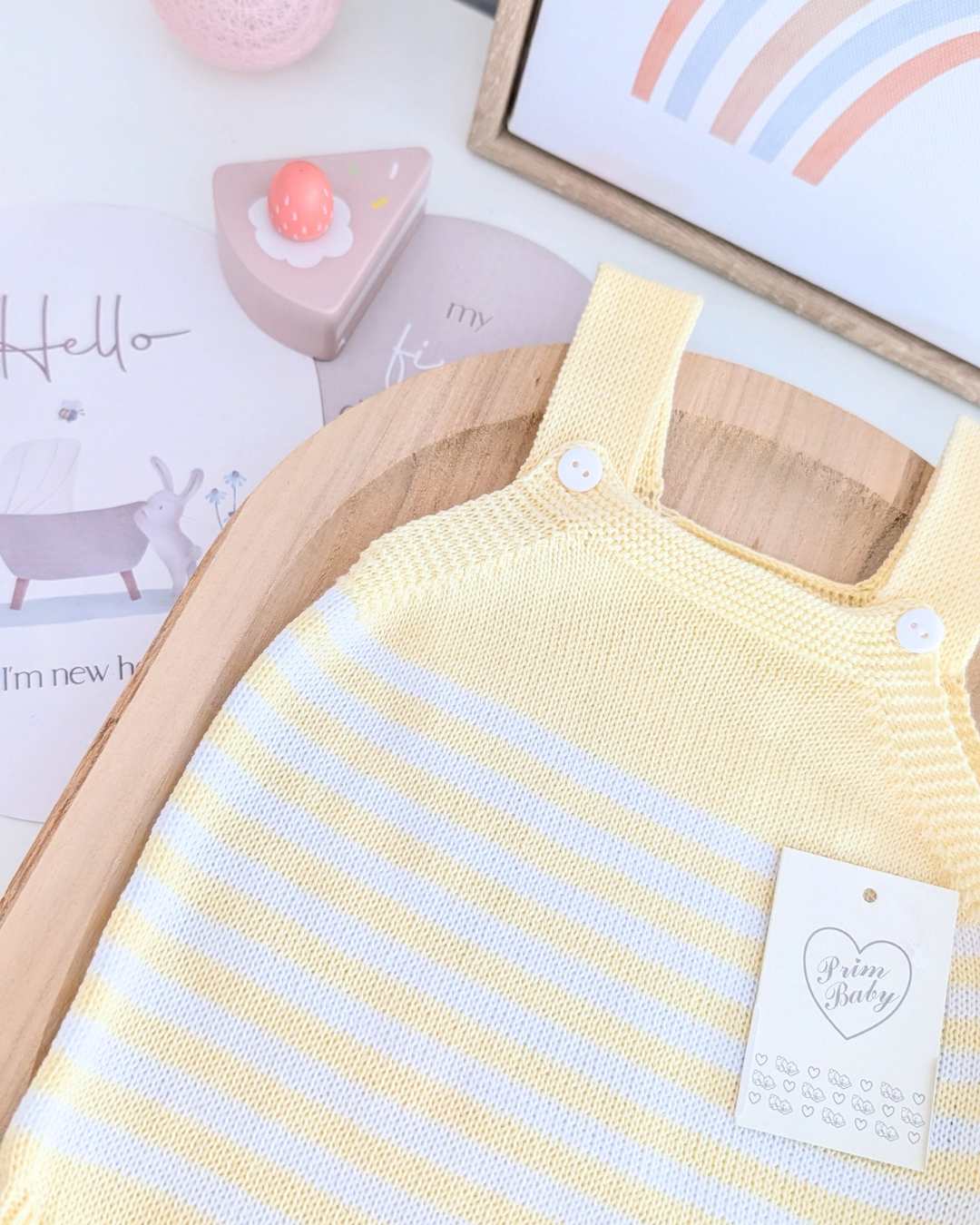 Peto Bebé Rayas Amarillo - Primbaby