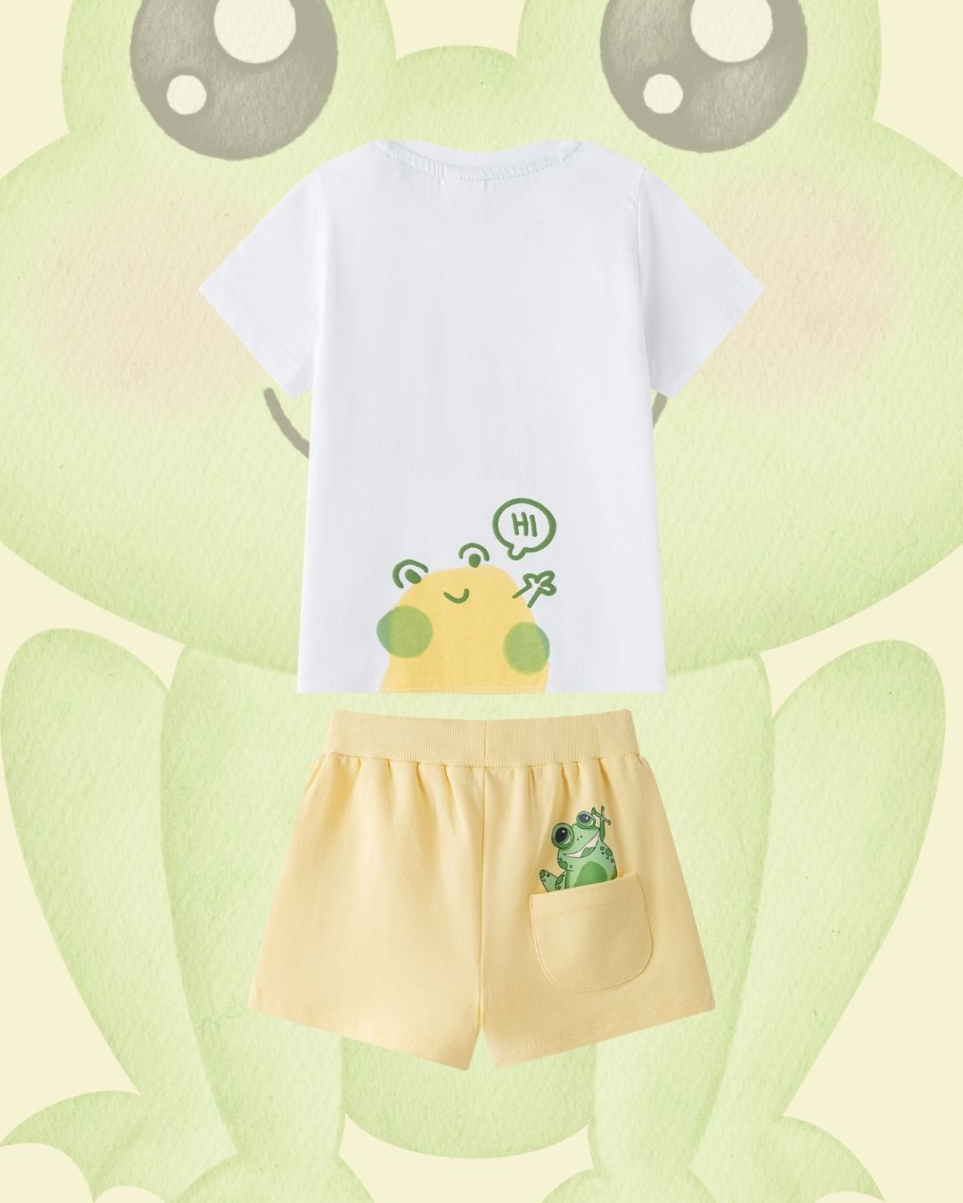 Conjunto Niño Ranas Blanco