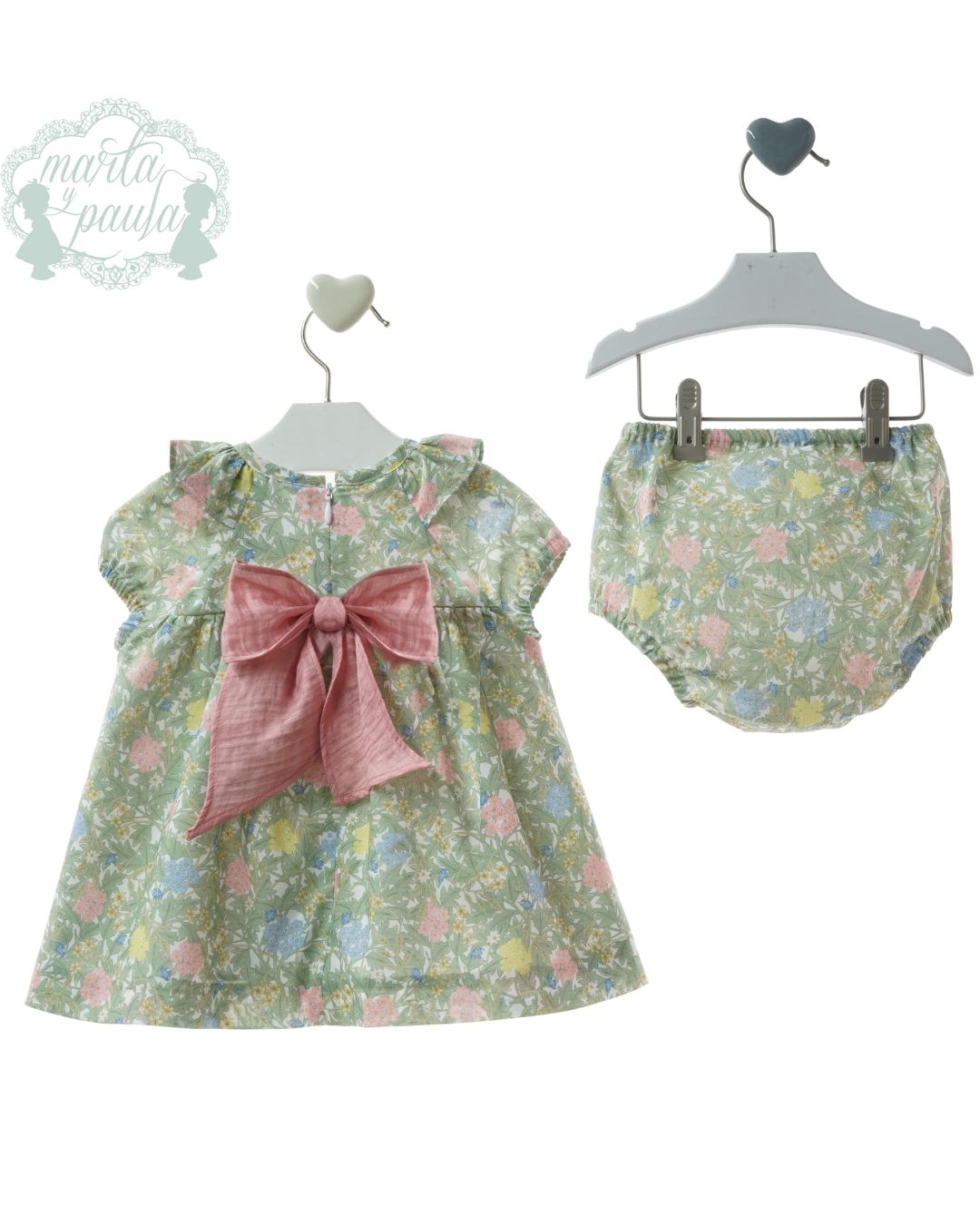 Vestido Bebe con braguita Familia WABI-SABI 0332MVER-26 - Marta y Paula