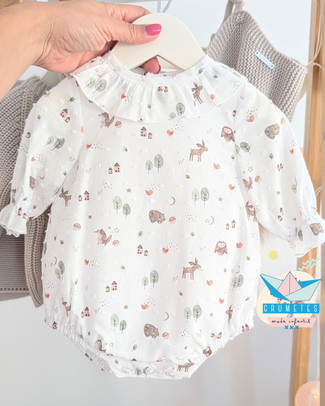 Pelele bebé unisex Plumeti Bosque