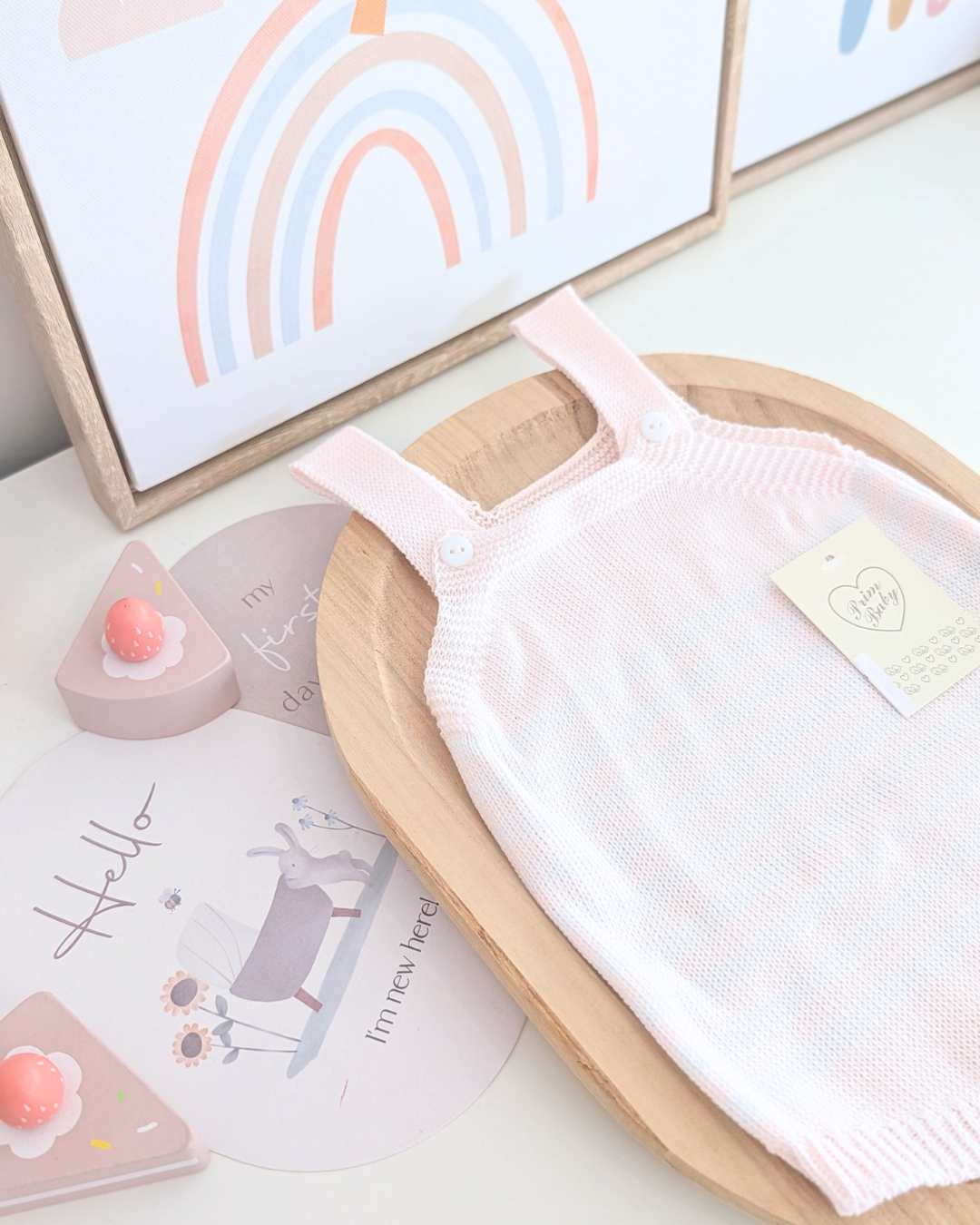 Peto Bebé Rayas Rosa - Primbaby
