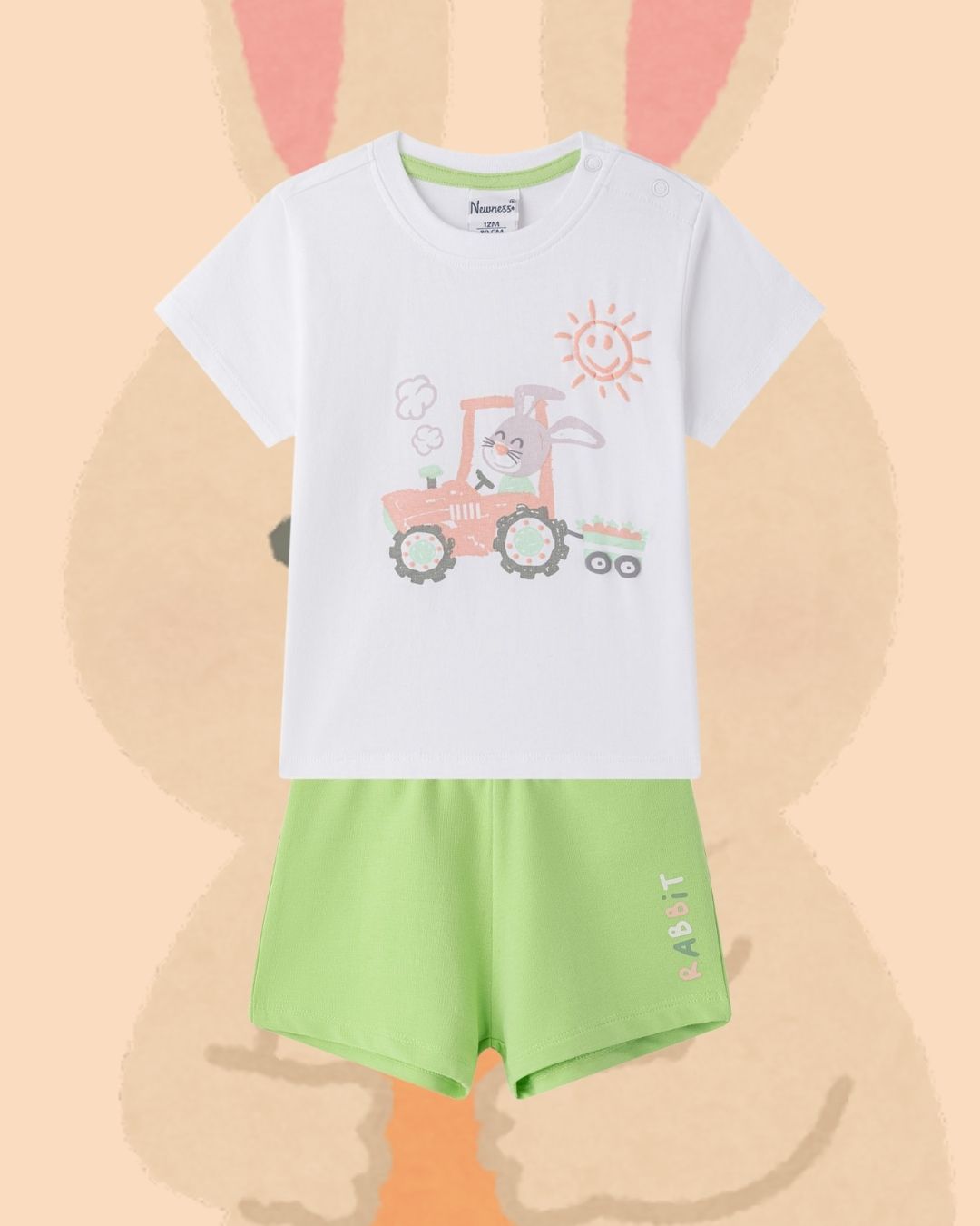 Conjunto Niño Conejito Tractor