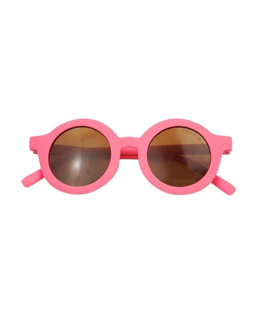 Gafas de Sol Flexibles Polarizadas New Round Bubble Gum (Rosa) - Grech&Co