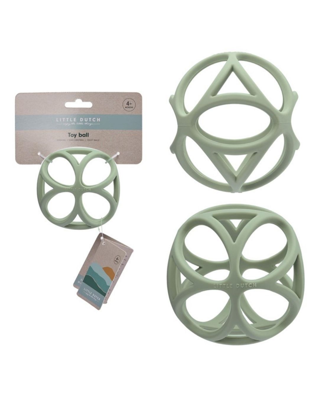 Pelota Sensorial Verde - Little Dutch