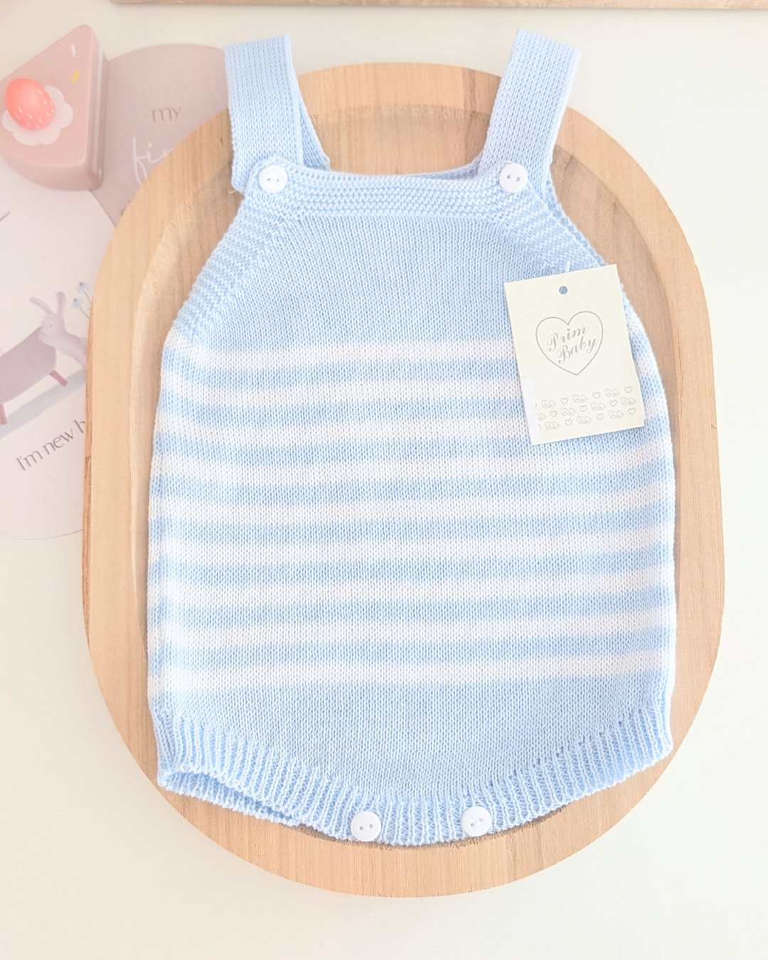 Peto Bebé Rayas Celeste - Primbaby