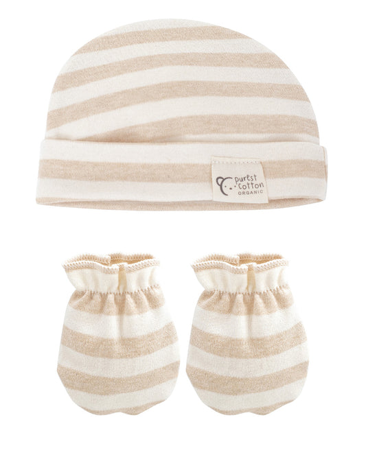 Pack Gorro y Manoplas Purest Raya Ancha - Calamaro