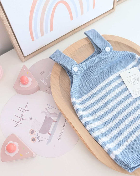 Peto Bebé Rayas Azul - Primbaby