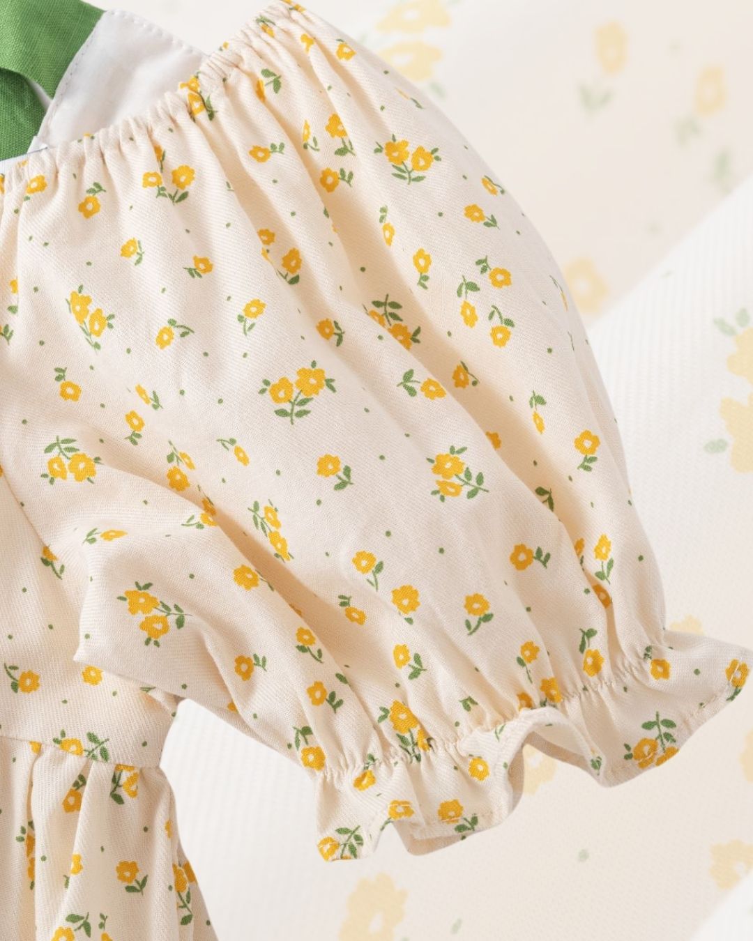 Vestido Niña Florecitas Amarillas