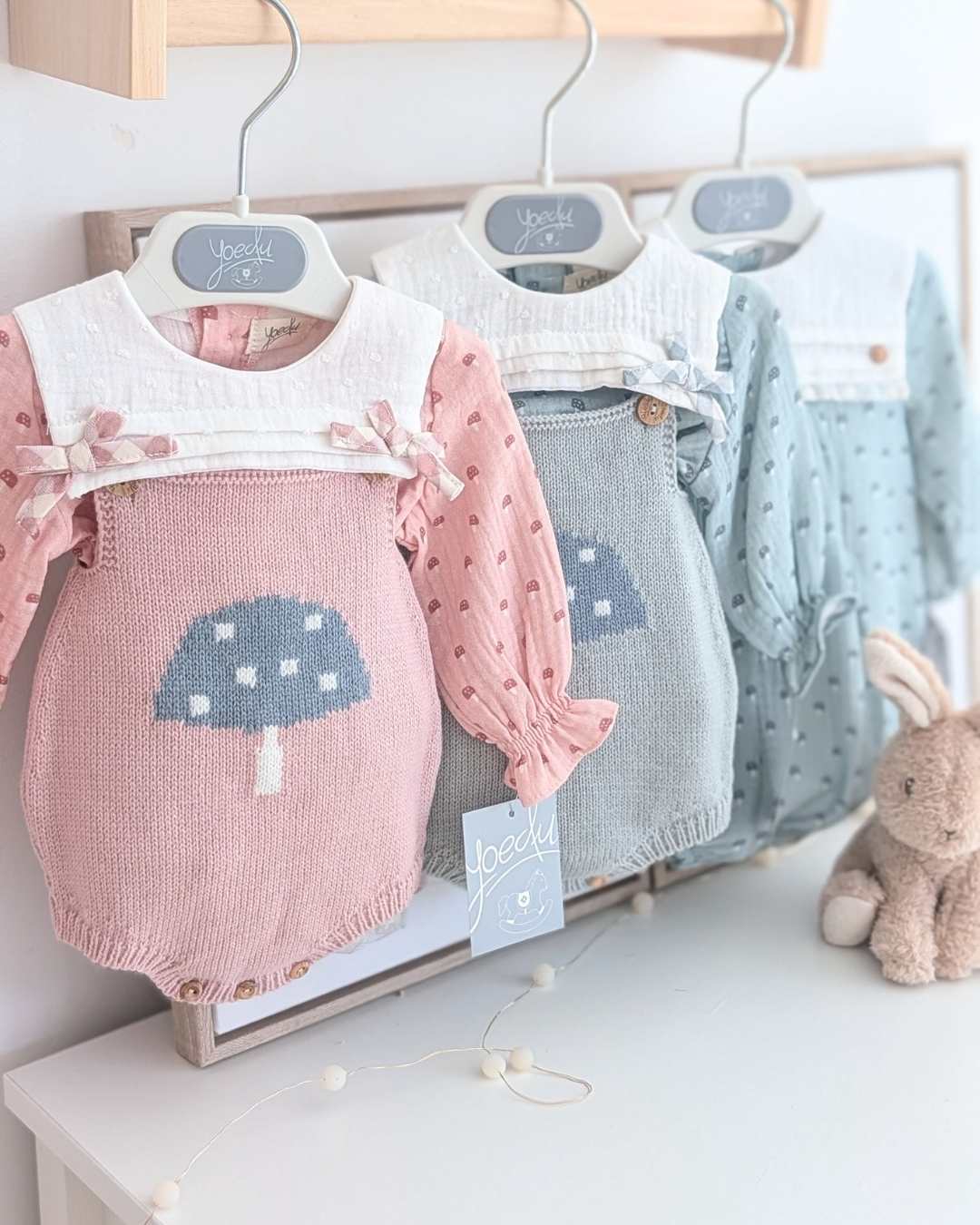 Conjunto Ranita Familia Bosque Rosa Empolvado Art.1800 - Yoedu