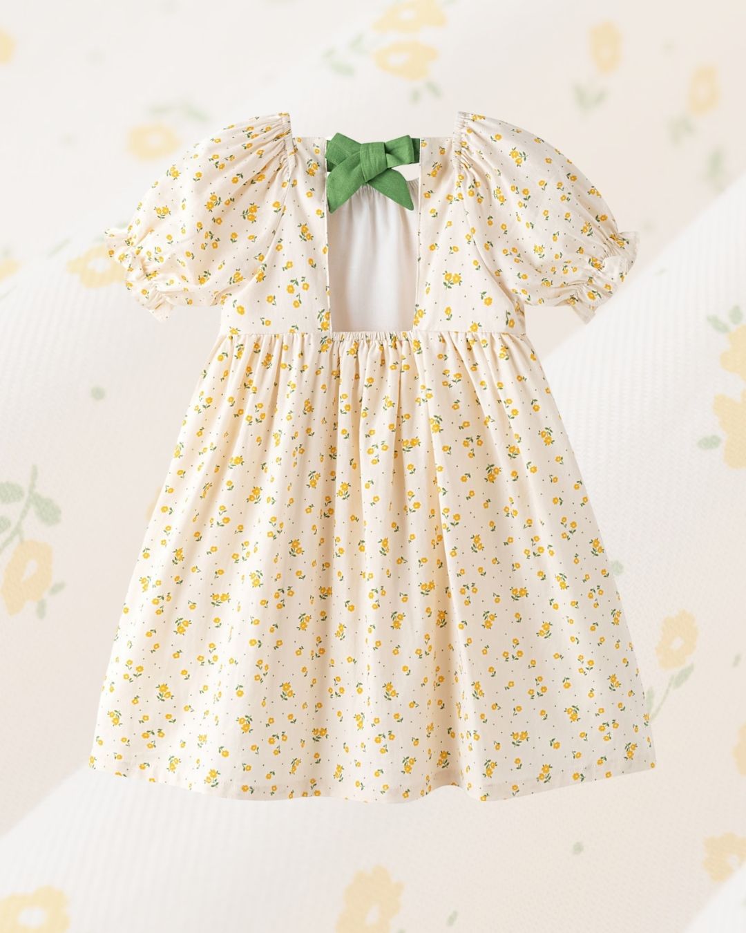Vestido Niña Florecitas Amarillas