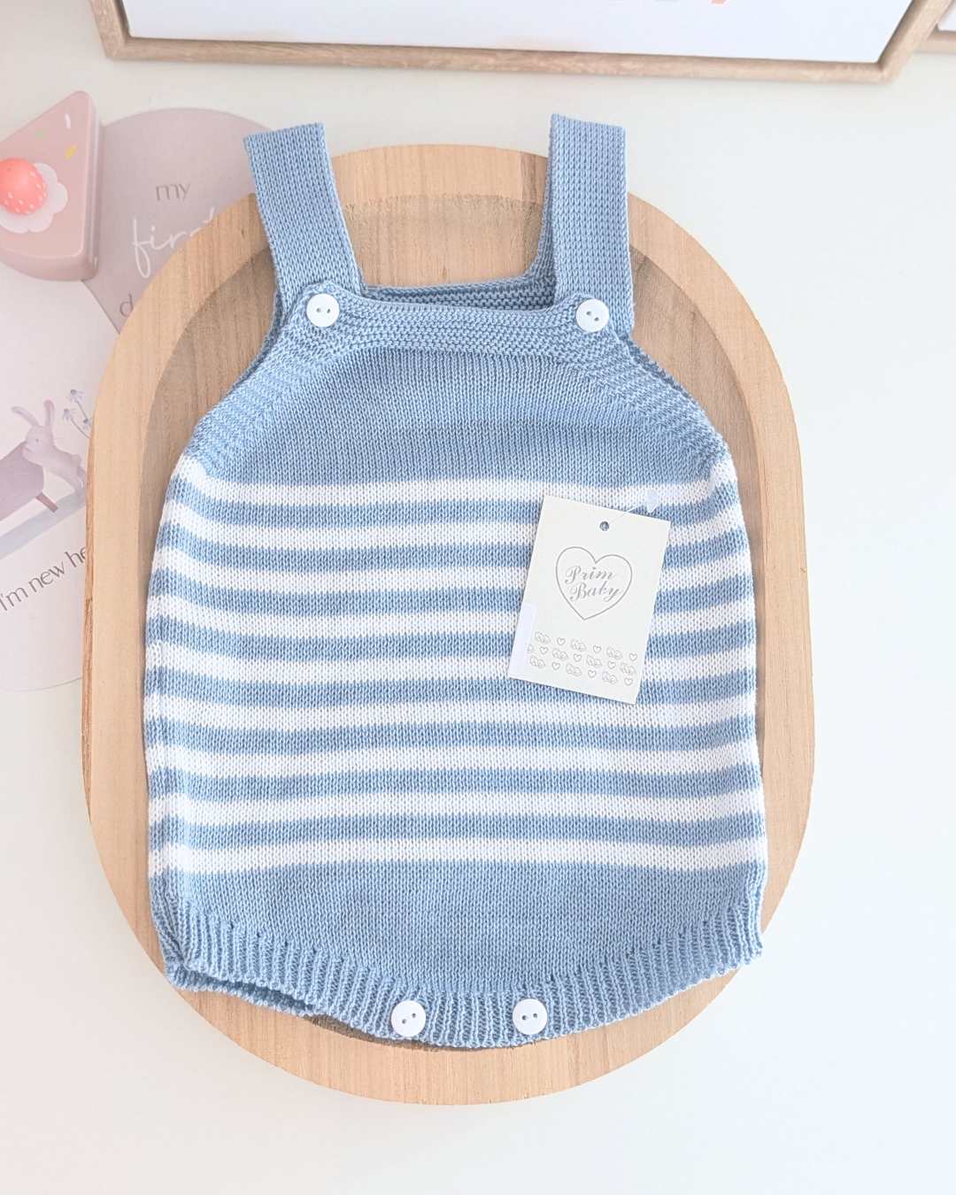 Peto Bebé Rayas Azul - Primbaby