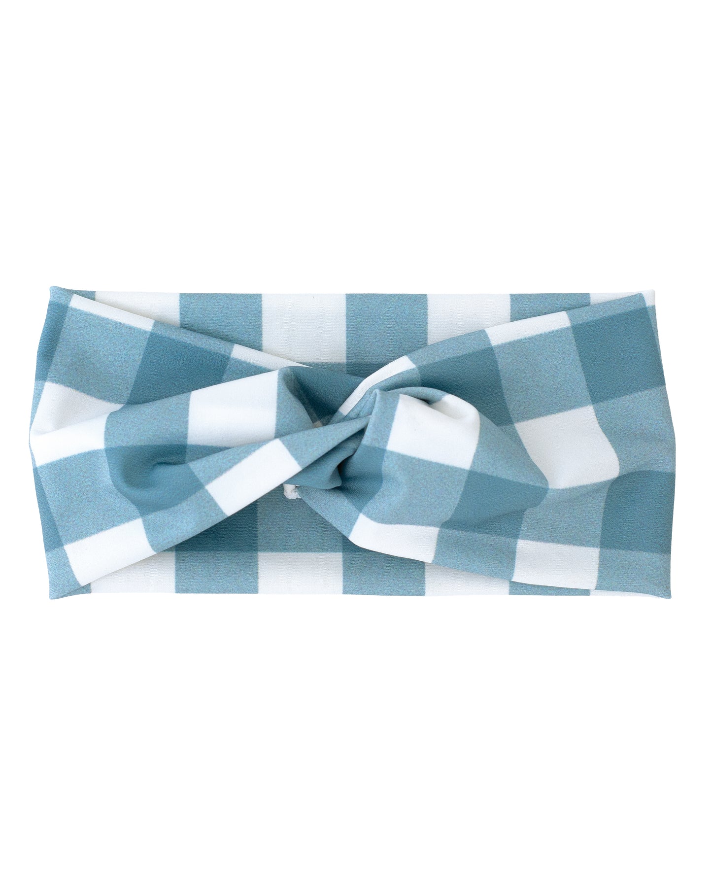 Turbante Cuadros Azul Lago - Calamaro