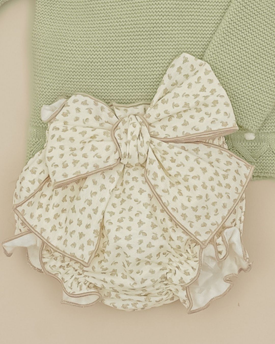 Conjunto Braguita Verde Hojas Flores 🍃 Baby Leaves - Pangasa Baby