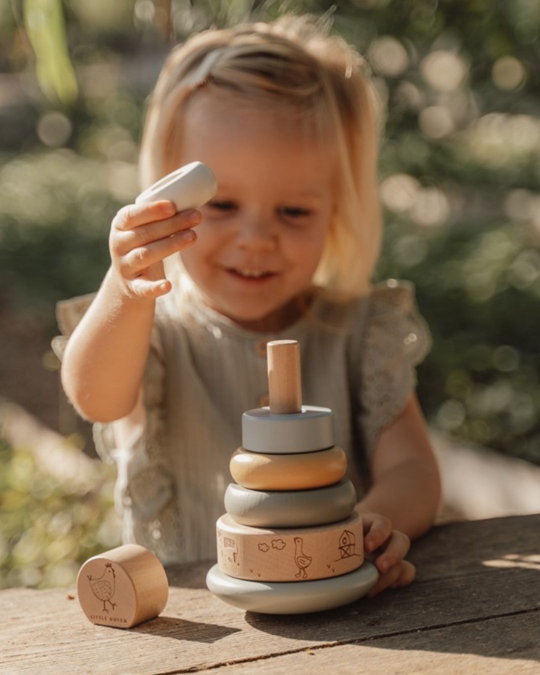 Anillos Balanceables Apilables Pequeña Granja - Little Dutch