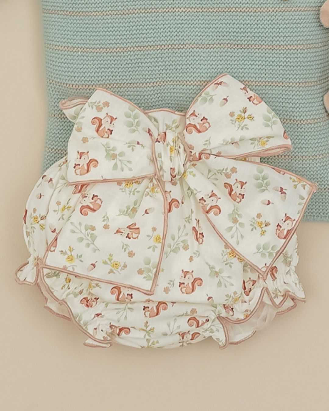 Conjunto Braguita Ardilla Verde Mint 🐿Soft & Wild - Pangasa Baby