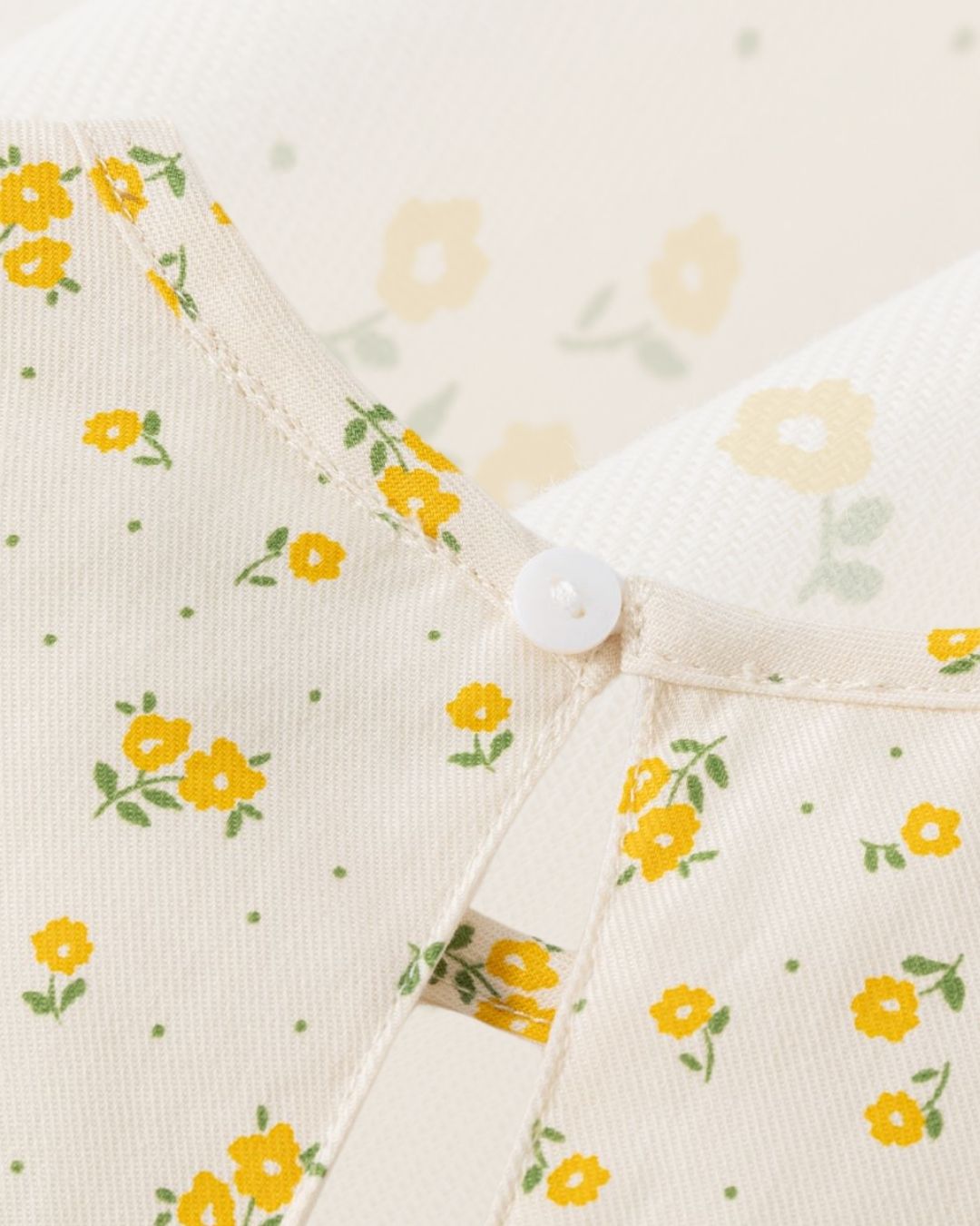 Vestido Bebé Con Braguita Florecitas Amarillas