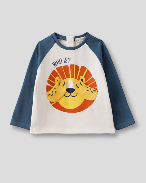Camiseta niño Leon Blanco - Street Monkey