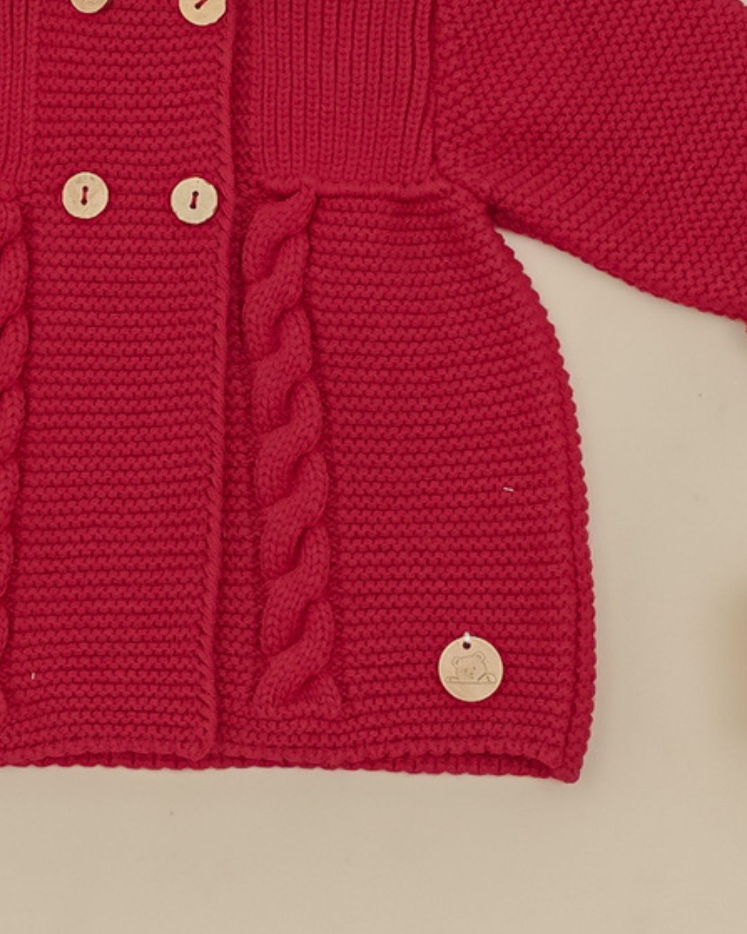 Abrigo Flores Granate 💖 Rouge Couture - Pangasa Baby