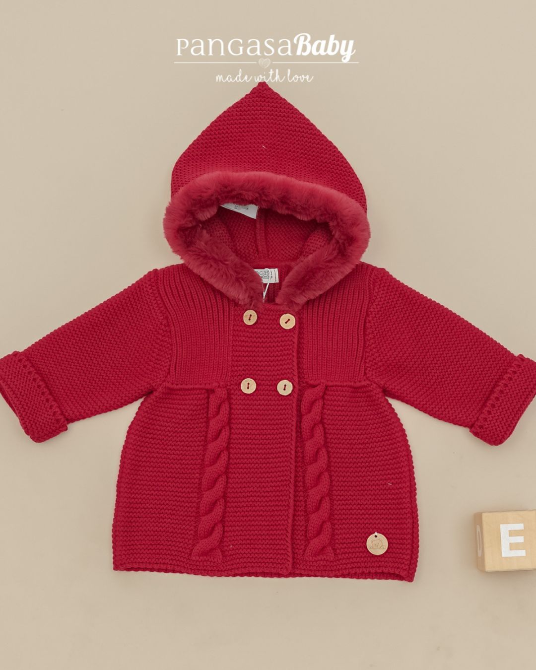 Abrigo Granate Cereza 💖 Rouge Couture - Pangasa Baby