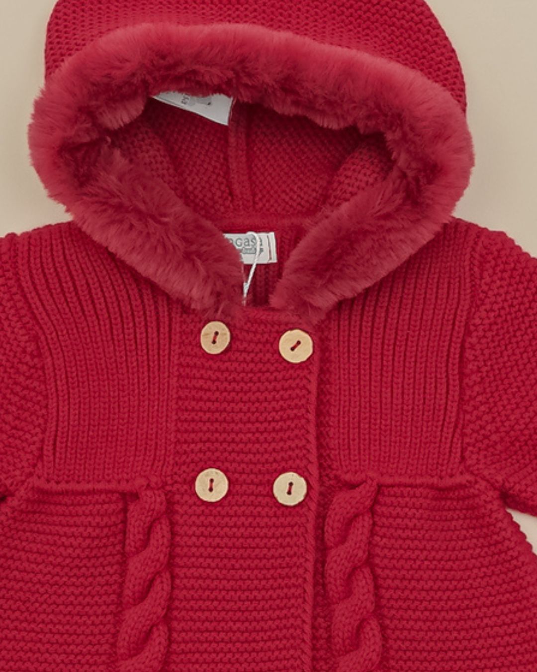 Abrigo Flores Granate 💖 Rouge Couture - Pangasa Baby