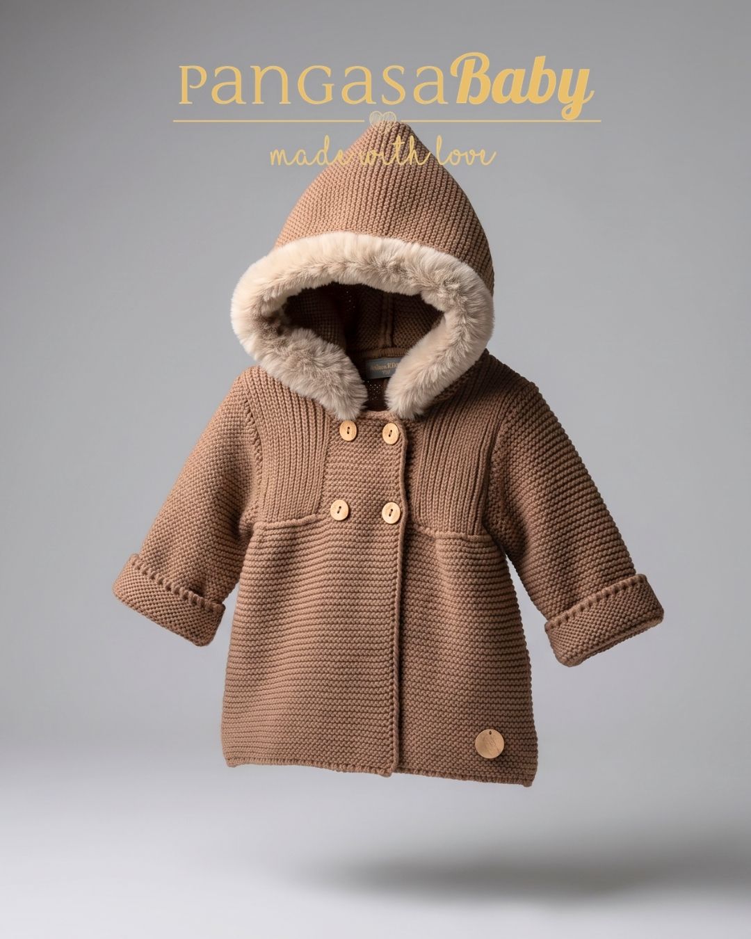 Abrigo Pelo Cosido Chocolatte - Basic Collection Pangasa Baby