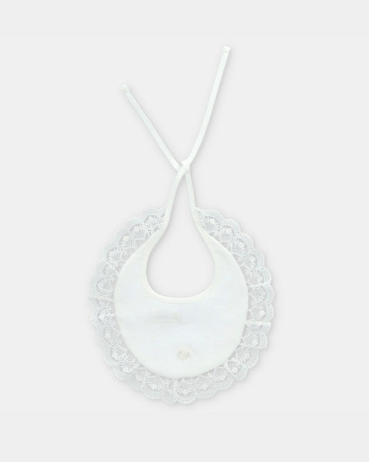 Babero Ceremonia Unisex VICTORIA Blanco Roto - Martín Aranda