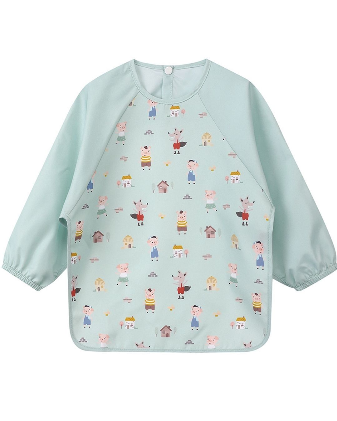 Babero Con Mangas The Three Little Pigs 🐷 Los tres Cerditos - Tutete