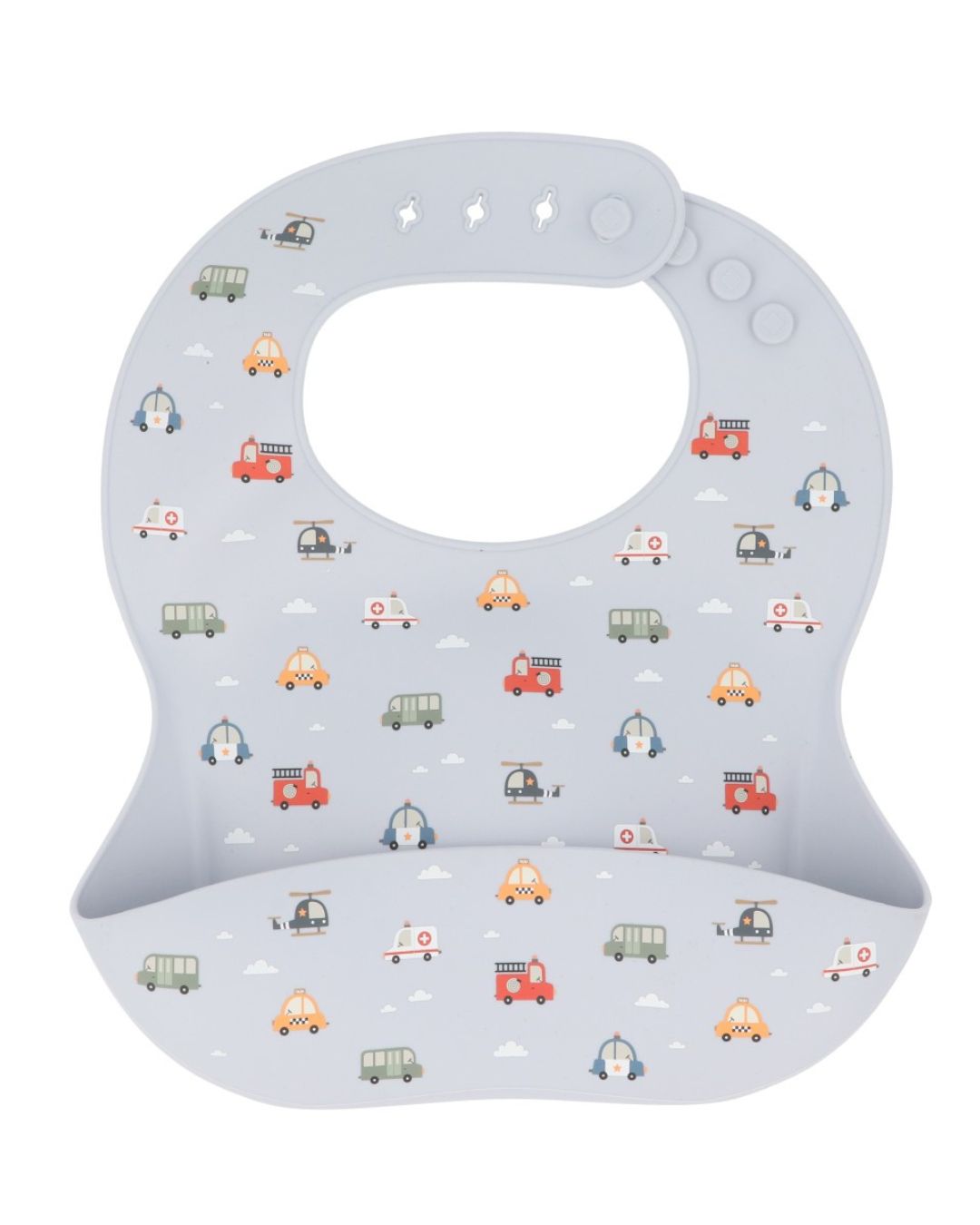 Babero Silicona City Cars 🚗 Coches - Tutete