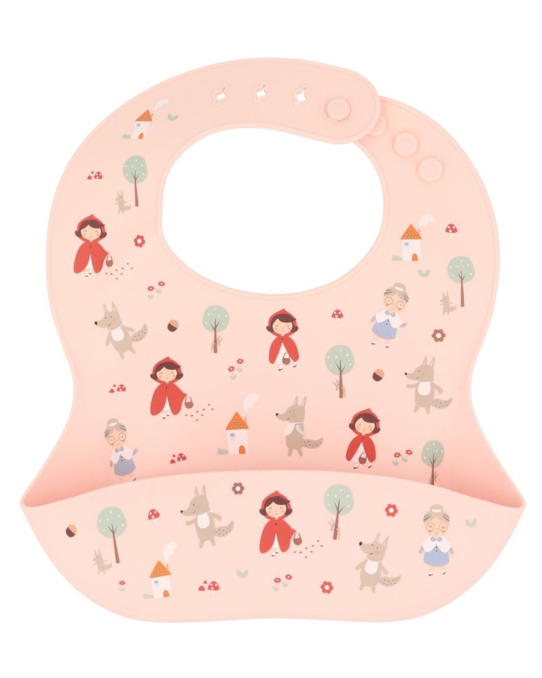 Babero Silicona Little Red ❤ Caperucita Roja - Tutete