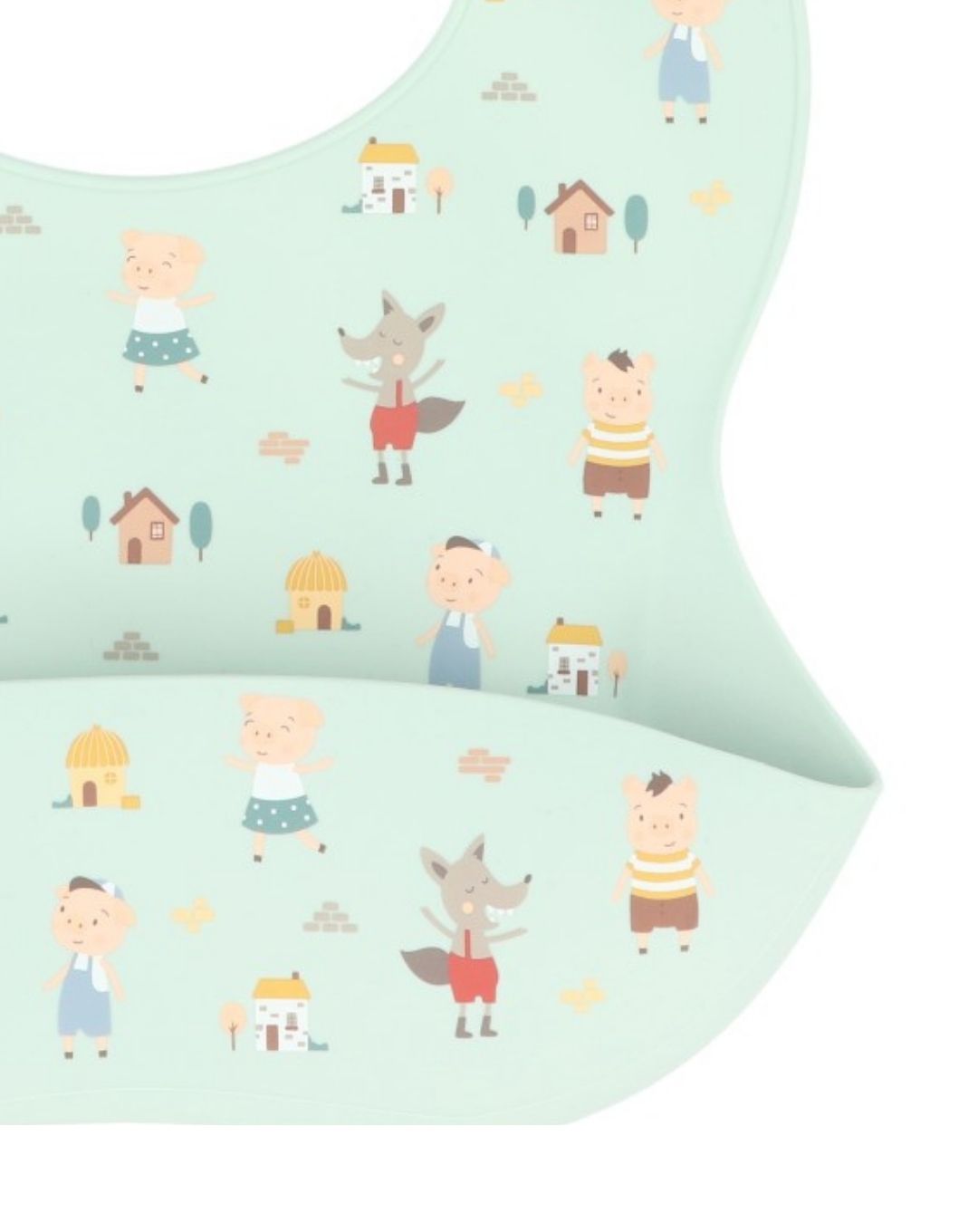 Babero Silicona The Three Little Pigs 🐷 Los tres Cerditos - Tutete