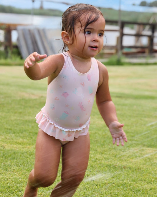 Bañador Fondo del Mar Pétalo Océano - Tutto Piccolo
