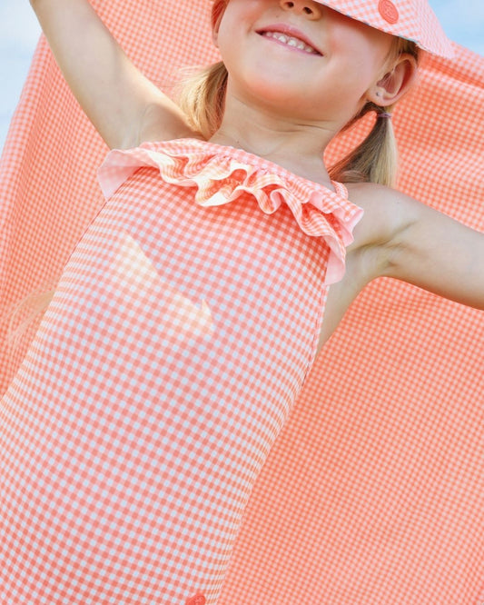 Bañador Vichy Naranja Arrecife - Tutto Piccolo